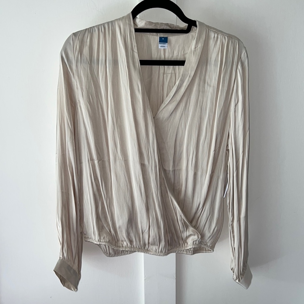 NWT Old Navy Champagne Silky Top
